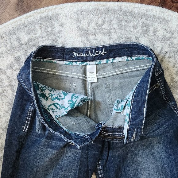 Maurice's~ Curvy Fit Bootcut Western Jeans - Size 5/6 Short - Picture 5 of 5